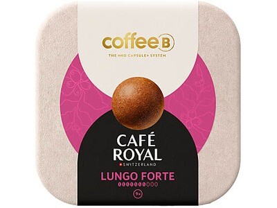 CoffeeB By Café Royal · balles de café · Lungo Forte. Intensité: 7/10