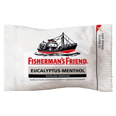 FISHERMAN'S FRIEND EUCALYPTUS-MENTHOL 25G
AVEC SUCRE FISHERMAN'S FRIEND EUCALYPTUS-MENTHOL 25G
AVEC SUCRE
