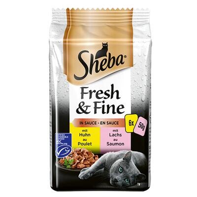 Sheba Fresh&Fine Poiss 6x50g