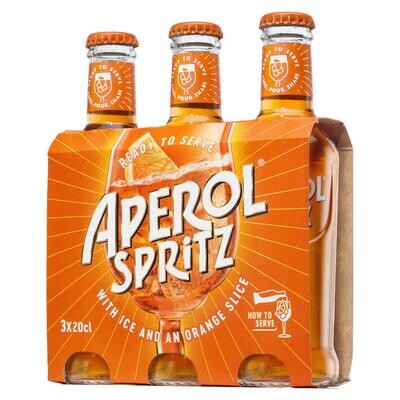 Aperol Spritz Ready to serve 9% 3x20cl