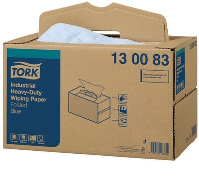 Tork Premium papier d’essuyage industriel ultra résistant - feuille à feuille Handy Box – système W7