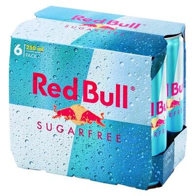 Red Bull Sugarfree 250ml 6-Pack