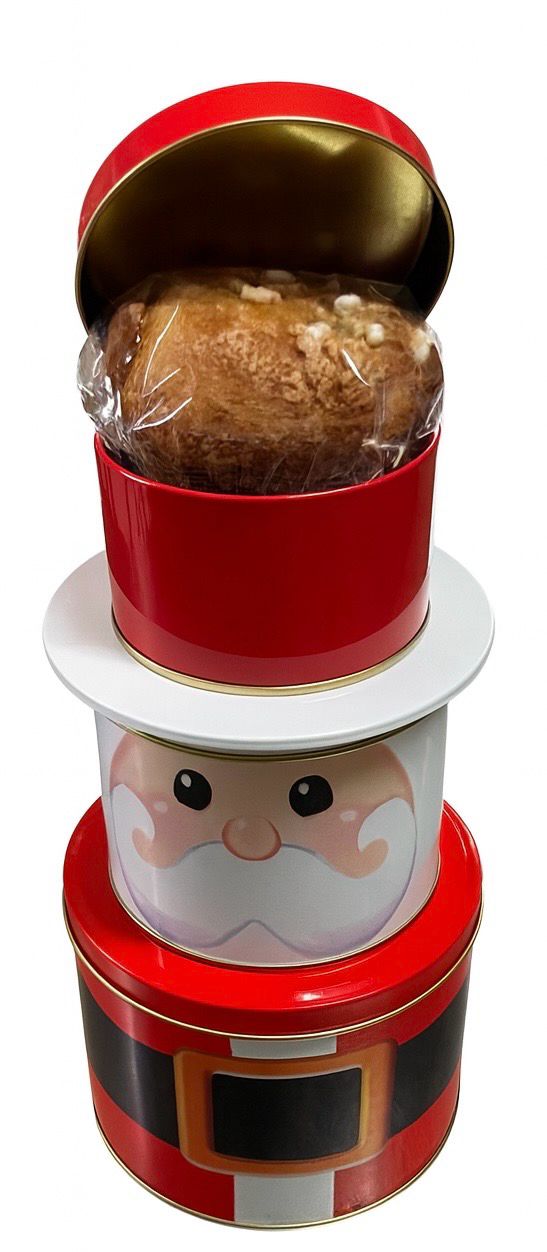 Mostaccioli, Panettone e Biscotti Amarena in Latta