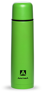 Термос бытовой вакуумный (для напитков)_ тм ^Арктика^ 1000мл_ арт. 102-1000 (зеленый_ пластиковое напыление)