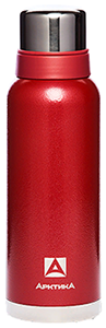 Термос бытовой вакуумный (для напитков)_ тм ^Арктика^ 1200мл_ арт. 106-1200 (красный)