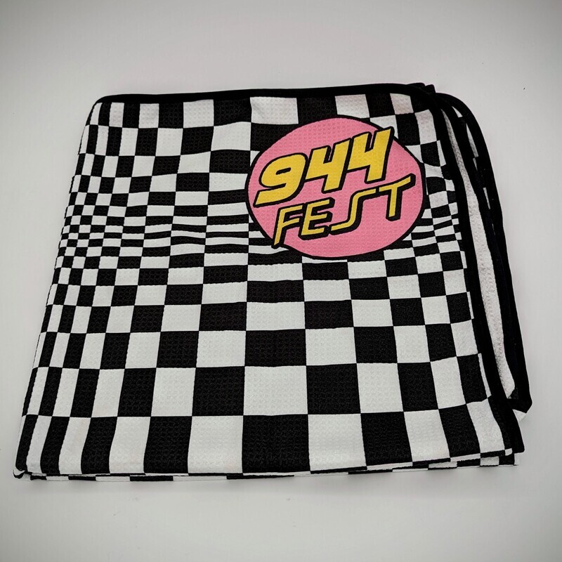 Microfiber Waffle Large Car Towel - Pasha Pattern