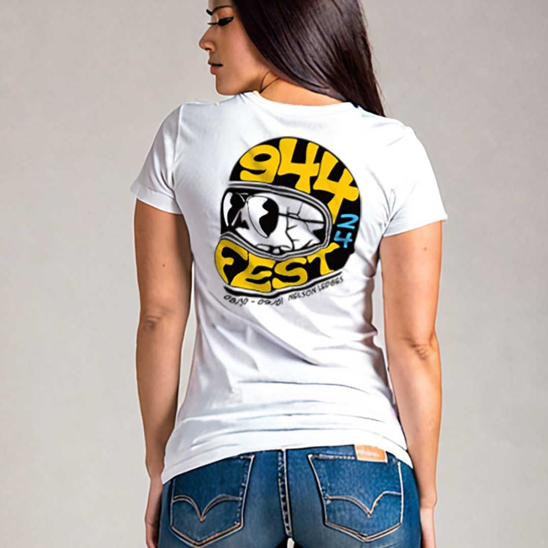 Skull Racer Shirt - Ladies V-Neck