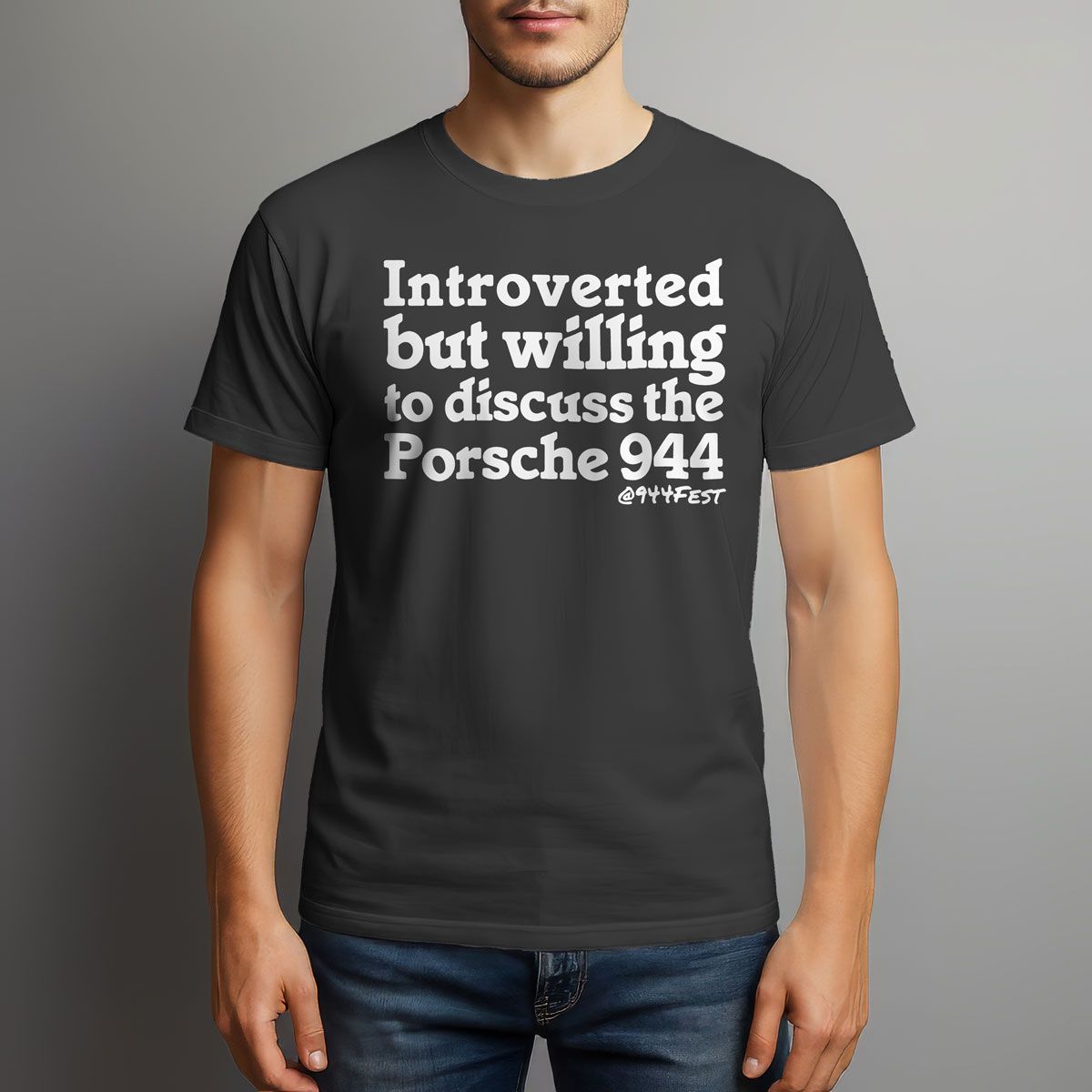 Introvert Porsche 944 Shirt - Gray
