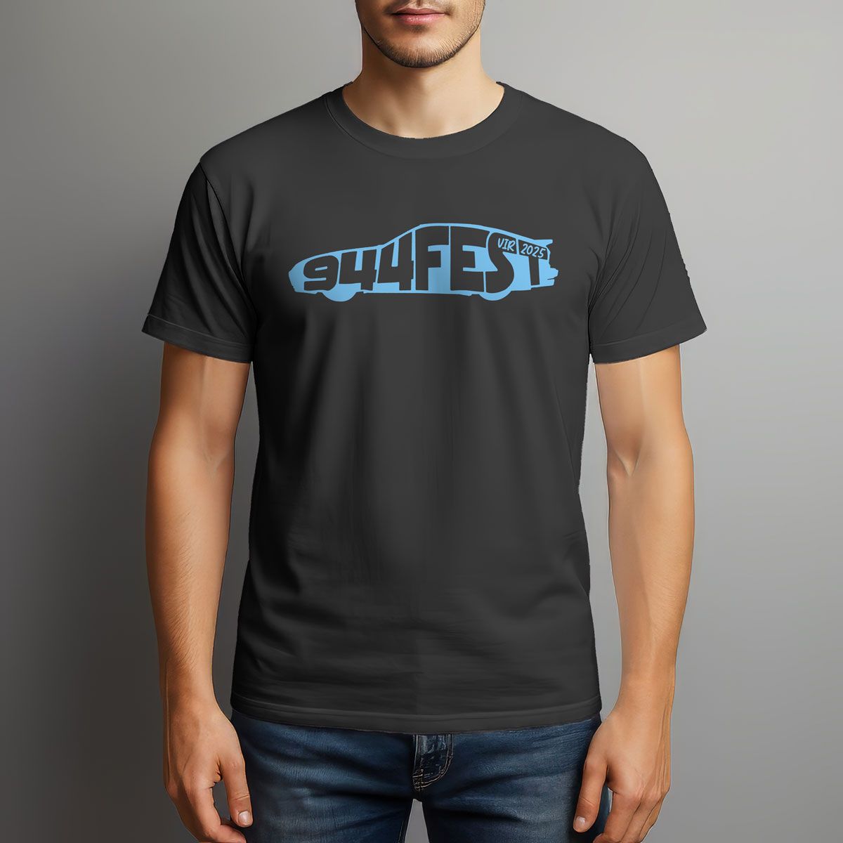 944Fest Logo Shirt - Gray / Blue