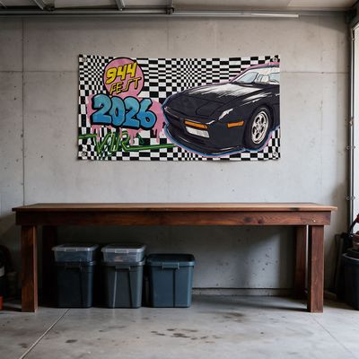 944Fest 2026 80's Skate Logo Pasha - Banner - 2ft x 4ft