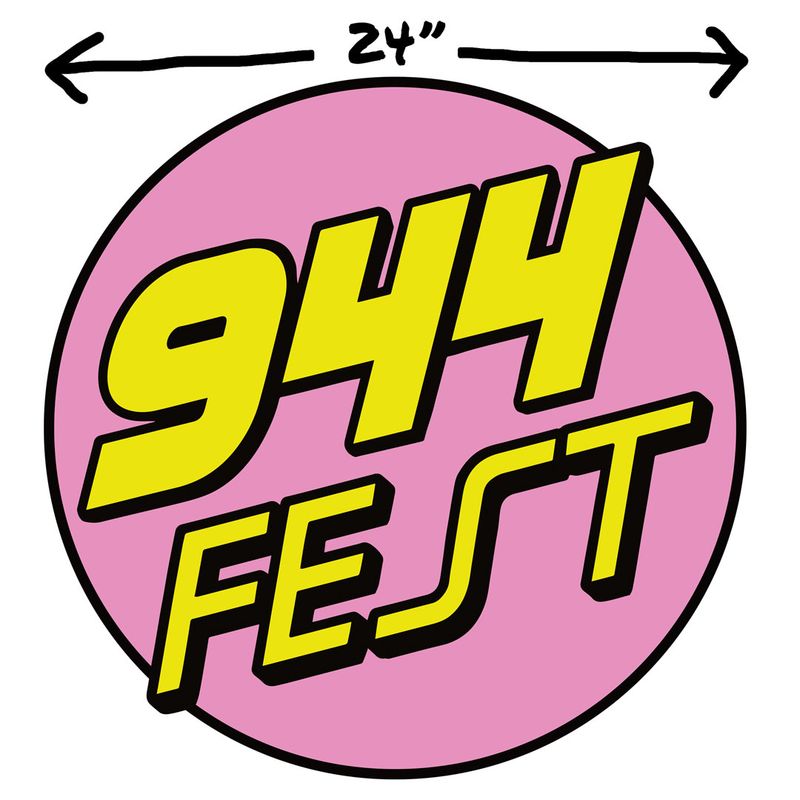 Gumball Car Logo Sticker 24" 944Fest