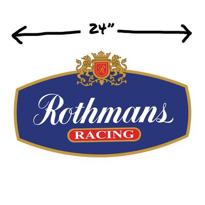 Rothmans Racing Logo Sticker 24"