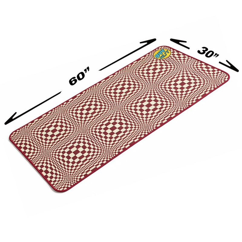 Pasha waffle towel in burgundy and creme 60"x30" - 944Fest 2026
