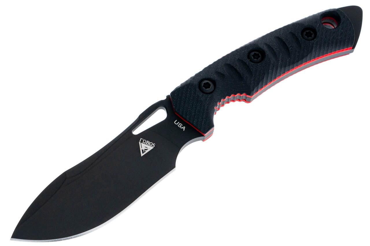 Tier1-Mini, PVD, BLACK Micarta w/ RED Liners