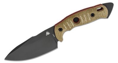 Alaris Camp Knife,  PVD, OD GREEN Micarta w/ RED G10 Liners