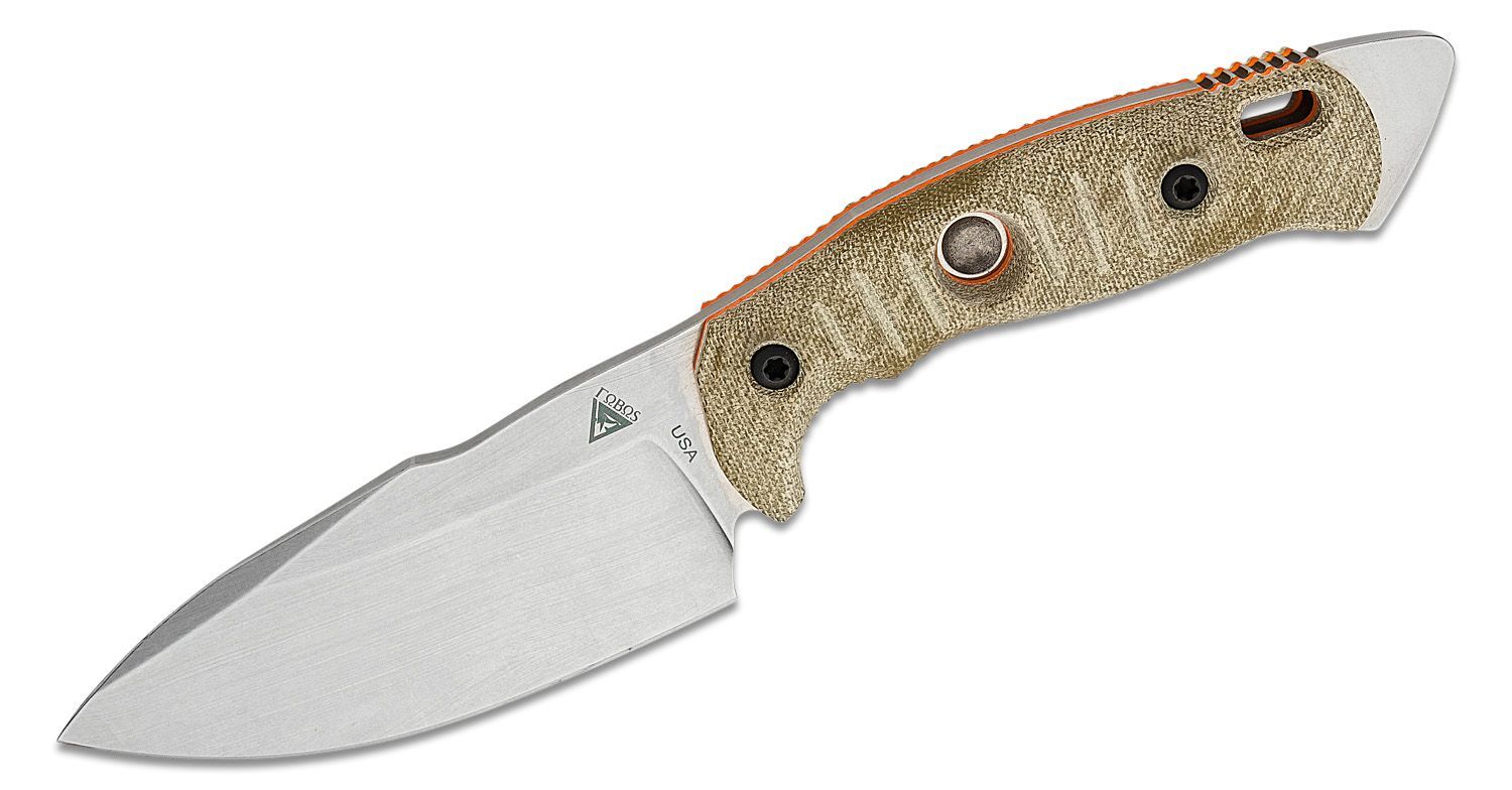 Alaris Camp Knife, SW, OD GREEN Micarta w/ ORANGE G10 Liners