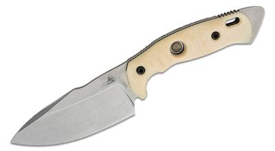 Alaris Camp Knife, SW, IVORY Micarta w/ BLACK G10 Liners