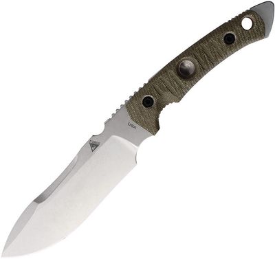 Tier 1-BC SW - OD Green Micarta with Orange liners