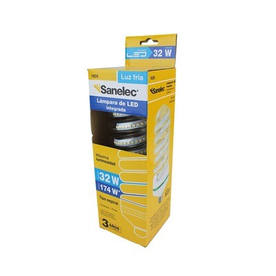 Foco de led tipo espiral 32w marca Sanalec