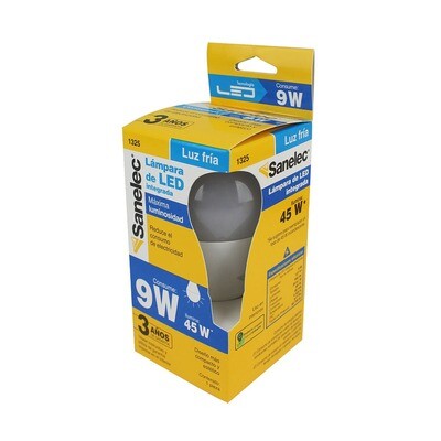 Foco de LED integrada luz fría 9w marca Sanalec