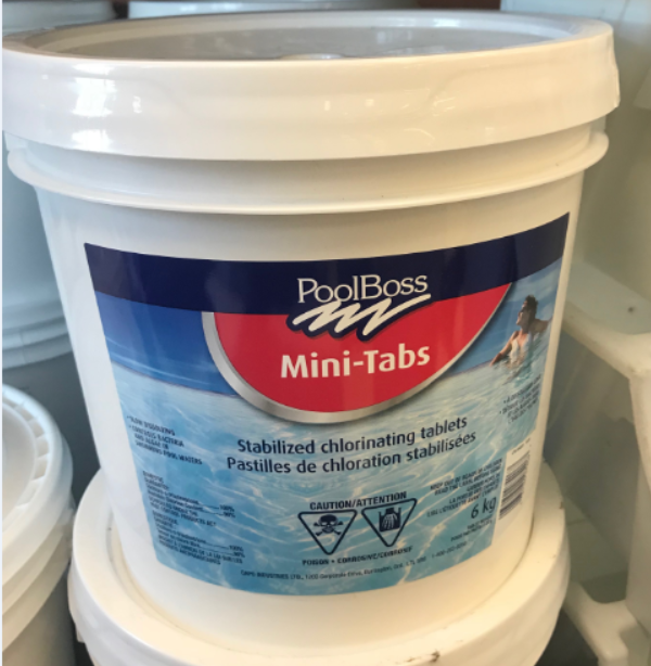 POOL BOSS CHLORINE MINI TABS 20G - 6KG