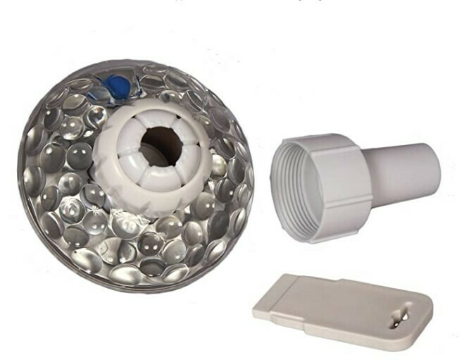 Pool Jet Light; color changing, water flow powered (no batteries)