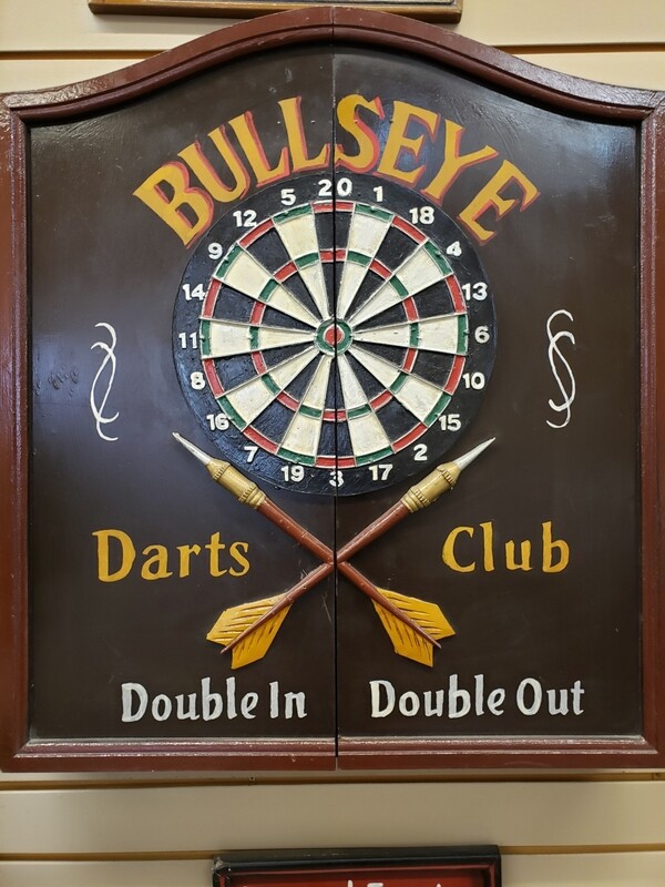 BULLSEYE DART CABINET