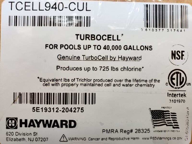 HAYWARD T CELL 940 (LONGLIFE T CELL 15) salt cell