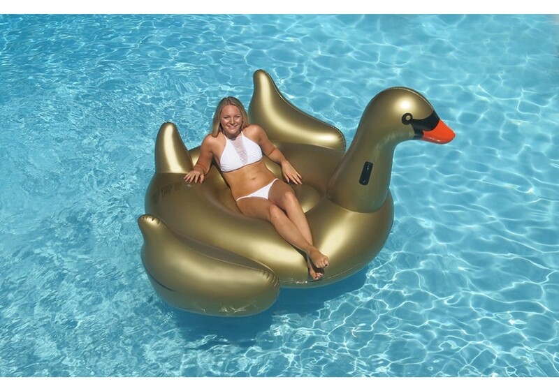 GIANT GOLDEN GOOSE RIDE-ON