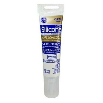 GE CLEAR 100% silicone 82.8 ml tube