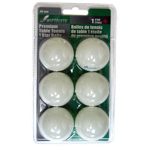 SWIFTFLYTE 1 STAR WHITE TABLE TENNIS BALLS