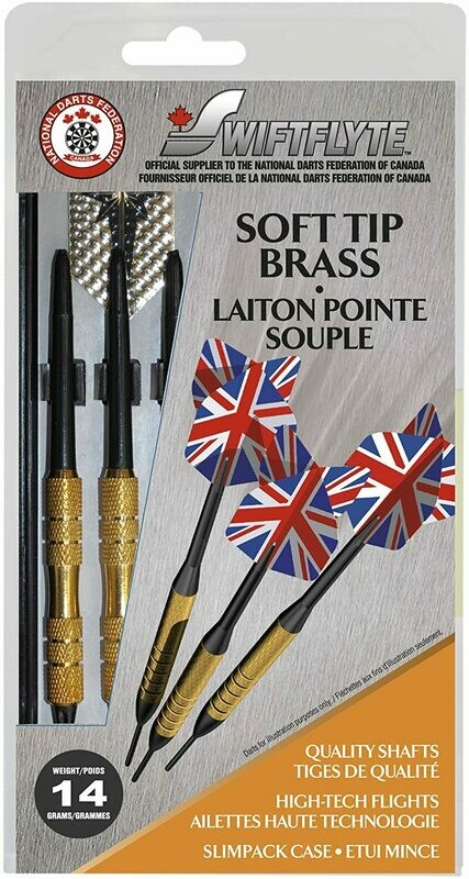 SWIFTFLYTE SOFT TIP BRASS DARTS