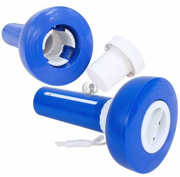 Hot tub tablet dispenser (adjustable) for Bromine or Chlorine