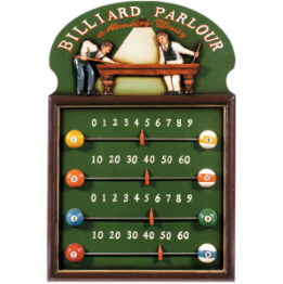 Pub Sign - Billiard Parlour Scoreboard