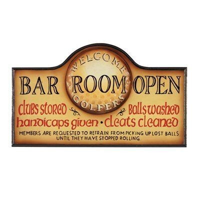 Pub Sign - Bar Room Open