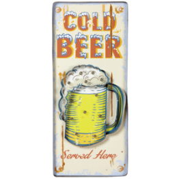 Pub Sign - Cold Beer Served Here