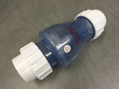 CHECK VALVE 2.5IN - CLEAR W/MAGNET