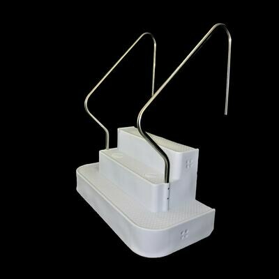 Lumio Inground Pool Step double stainless rails