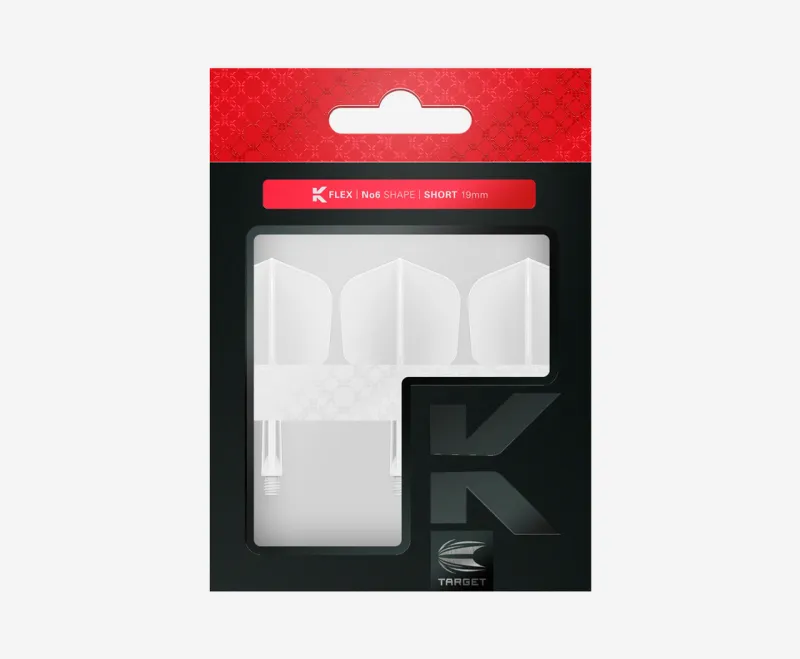 Target K-Flex Integrated Flight &amp; Shaft System – White (No.6)
