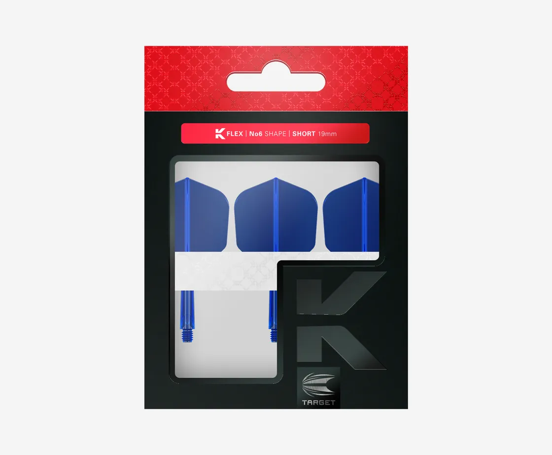 Target K-Flex Integrated Flight &amp; Shaft System – Blue (No.6)
