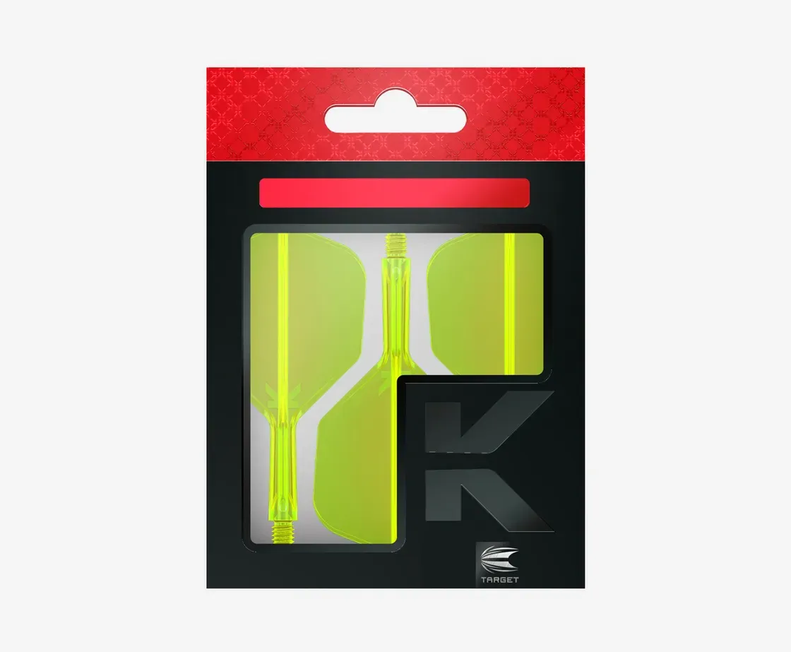 Target K-Flex Integrated Flight &amp; Shaft System – Neon Yellow (No.6)