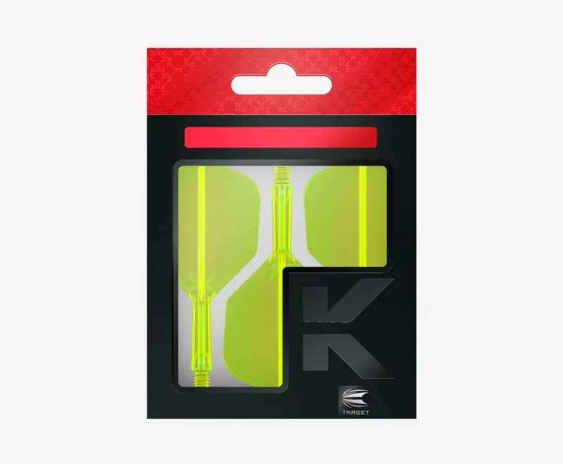 Target K-Flex Integrated Flight &amp; Shaft System – Neon Yellow (No.6)