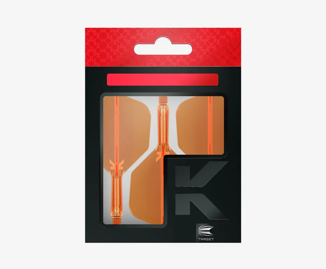 Target K-Flex Integrated Flight &amp; Shaft System – Neon Orange (No.6)