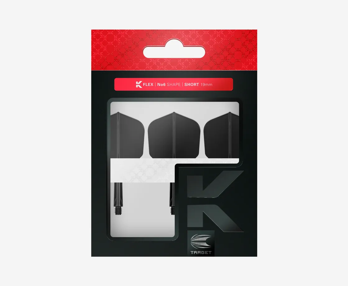 Target K-Flex Integrated Flight &amp; Shaft System – Black (No.6)