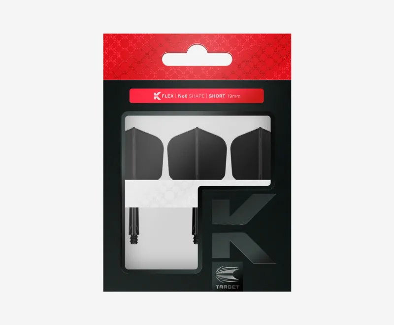 Target K-Flex Integrated Flight &amp; Shaft System – Black (No.6)