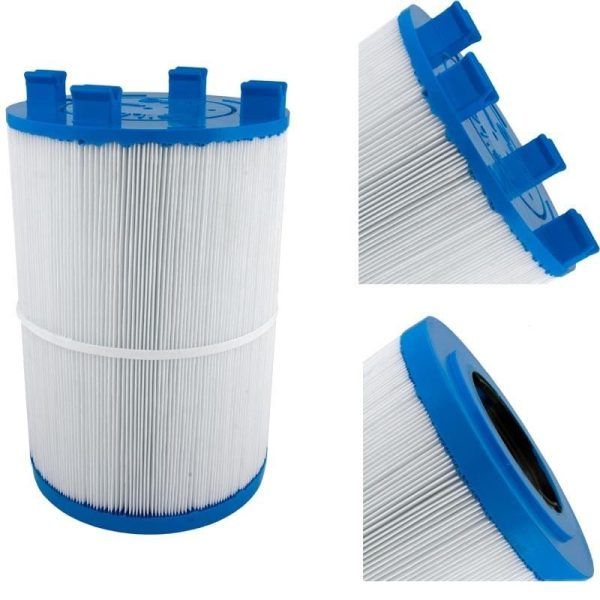 DIMENSION ONE HOT TUB CARTRIDGE FILTER TOP CLOSED WITH Y STANDOFFS/BOTTOM 2IN TWIST LOCK - 75SF