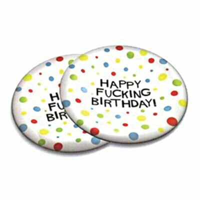 Happy F*cking Birthday Plates