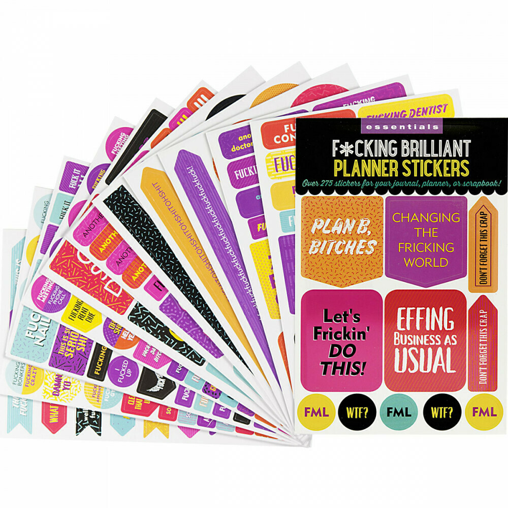 F*cking Brilliant Planner Stickers