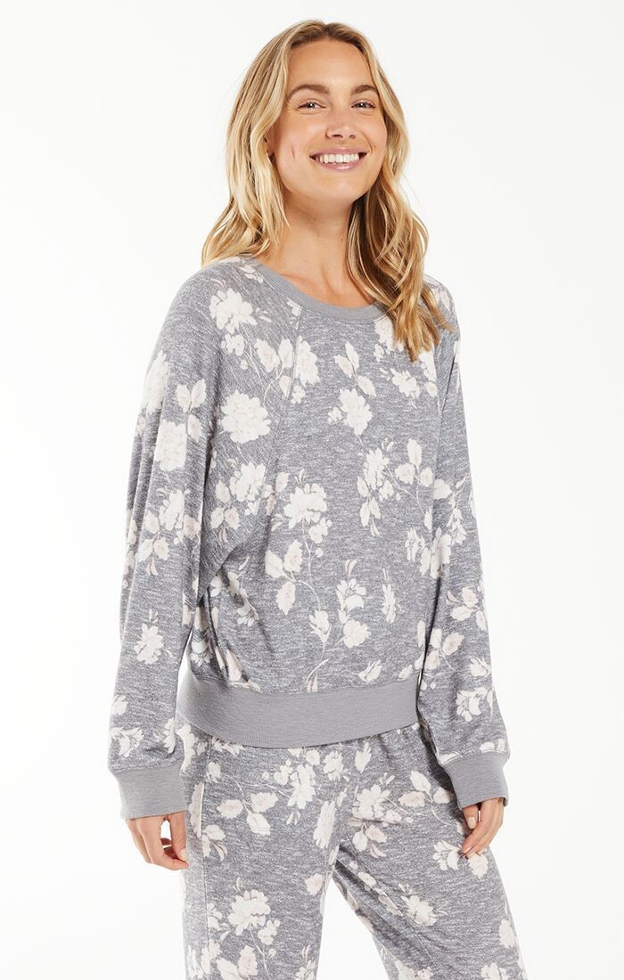 Claire Soft Floral Long Sleeve Top