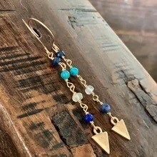 By the Sea Triangle Earrings